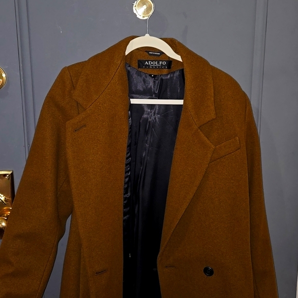 Adolfo Jackets & Blazers - Adolfo classics 100% wool brown size 6